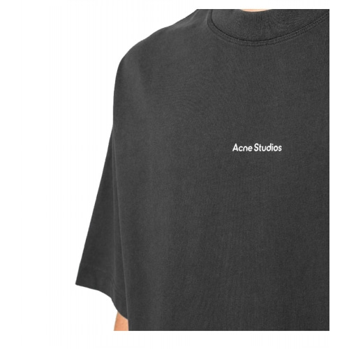 [아크네] BL0198 900 프린팅 로고 반팔티셔츠 블랙 남성 티셔츠 / TR,ACNE STUDIOS