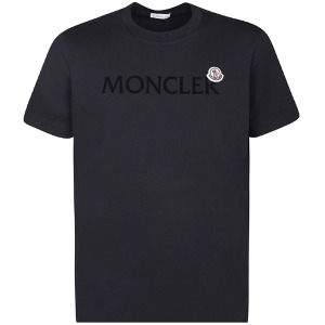 [몽클레어] 8C00057 8390T 778 로고 엠브로이드 반팔티셔츠 네이비 남성 티셔츠 / TJ,MONCLER