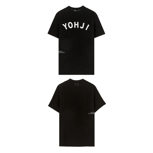 [Y3] 19FW FJ0327 요지패치로고 라운드 반팔티셔츠 블랙 남성 티셔츠 / TR,Y-3