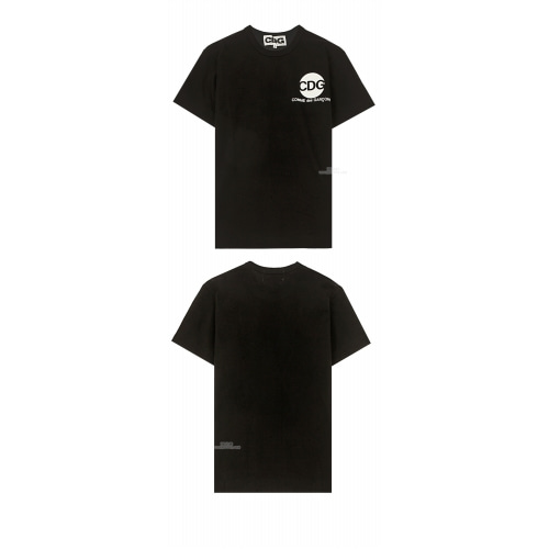 [꼼데가르송] SZ-T006-051-1 CDG 가슴로고 라운드 반팔티셔츠 블랙 남성 티셔츠 / TS,COMME DES GARCONS