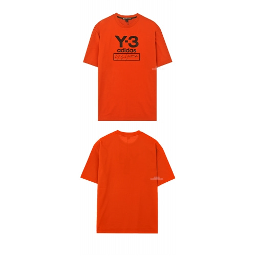 [Y3] 19FW FJ0411 스택 로고 프린팅 반팔티셔츠 오렌지 남성 티셔츠 / TR,Y-3