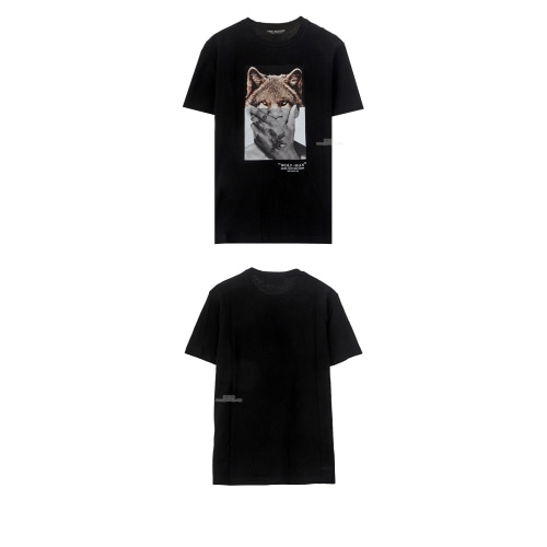 [닐바렛] 20SS PBJT689S N534S 1874 울프맨 루즈레귤러핏 반팔 티셔츠 블랙 남성 티셔츠 / TFN,NEIL BARRETT