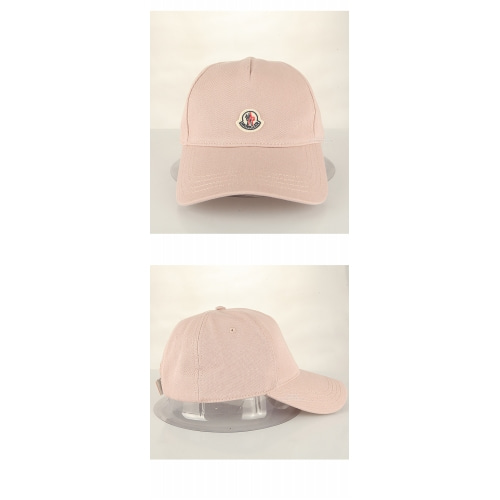 [몽클레어] 20SS 3B70310 V0006 529 로고패치 베이스볼 캡 핑크 모자 / TJ,MONCLER