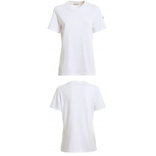 [몽클레어] 8C76510 V8161 001 가슴로고 라운드 반팔티셔츠 화이트 여성 티셔츠 / TJ,MONCLER