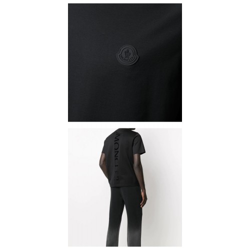[몽클레어] 8C7B310 8390Y 999 블랙로고 레터링 라운드 반팔티셔츠 블랙 남성 티셔츠 / TJ,MONCLER