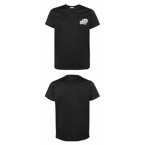 [몽클레어] 8C00057 8390Y 999 더블로고 라운드 반팔티셔츠 블랙 남성 티셔츠 / TJ,MONCLER