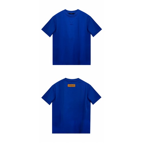 [루이비통] 1AA5D 엠보스드 LV 티셔츠 블루프랑스 남성 티셔츠 / TEO,LOUIS VUITTON