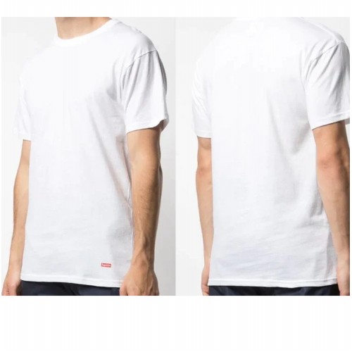 [슈프림] 10010202340 하네스 태그리스 3팩 티셔츠 화이트 공용 티셔츠 / TSH,SUPREME