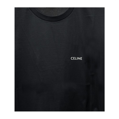 [셀린느] 2X43C671Q 38AW 로고 라운드 반팔티셔츠 블랙 남성 티셔츠 / TJ,CELINE