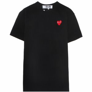 [꼼데가르송] AZ-T108-051-1 레드와펜 반팔 티셔츠 블랙 남성 티셔츠 / TS,COMME DES GARCONS