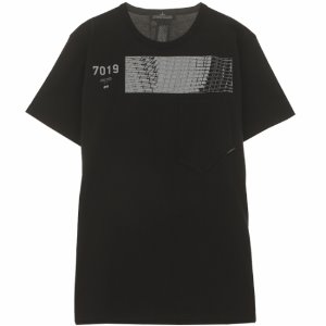[스톤아일랜드] 19SS 701920110 V0029 쉐도우 프로젝트 라운드 반팔 티셔츠 블랙 남성 티셔츠 / T,STONE ISLAND