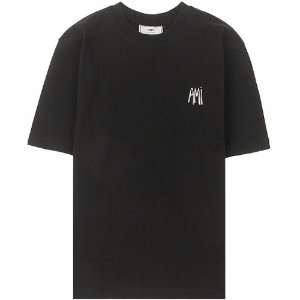 [아미] 20SS P20HJ117.720 001 아미자수 라운드 반팔티셔츠 블랙 남성 티셔츠 / TR,AMI