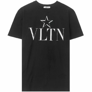 [발렌티노] 20SS TV3MG05P638 0NI 스타로고 라운드 반팔티셔츠 블랙 남성 티셔츠 / TJ,VALENTINO