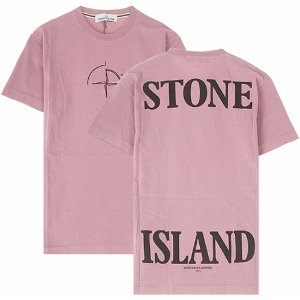 [스톤아일랜드] 20SS 72152NS89 V0086 로고 라운드 반팔티셔츠 로즈쿼츠 남성 티셔츠 / TR,STONE ISLAND