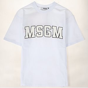 [MSGM] 20SS 2841MDM162 207298 01 로고 프린팅 라운드 반팔티셔츠 화이트 여성 티셔츠 / TJ,MSGM