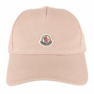 [몽클레어] 20SS 3B70310 V0006 529 로고패치 베이스볼 캡 핑크 모자 / TJ,MONCLER