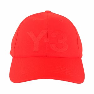 [Y3] 20SS FS3319 로고 패치 볼캡 레드 모자 / TJ,Y-3