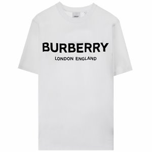 [버버리] 8026017 10 로고프린팅 라운드 반팔티셔츠 화이트 남성 티셔츠 / TFN,TJ,BURBERRY