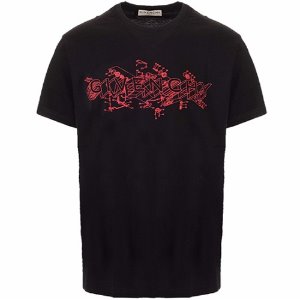 [지방시] BM710W3002 001 SCHEMATICS 로고 라운드 반팔티셔츠 블랙 남성 티셔츠 / TR,GIVENCHY