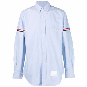 [톰브라운] MWL150E 06177 480 클래식 롱 버튼 다운 옥스포드 셔츠 라이트 블루 남성 셔츠 / TJ,THOM BROWNE