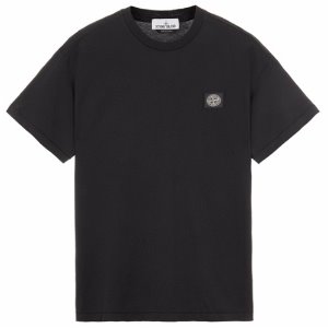 [스톤아일랜드] 22SS 761524113 V0029 로고패치 라운드 반팔 티셔츠 블랙 남성 티셔츠 / TLS,STONE ISLAND