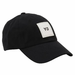 [Y3] HF2143 스퀘어 로고패치 베이스볼 캡 블랙 모자 / TJ,Y-3