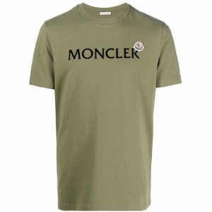 [몽클레어] 8C00064 8390T 875 가슴로고 라운드 반팔티셔츠 카키 남성 티셔츠 / TJ,MONCLER