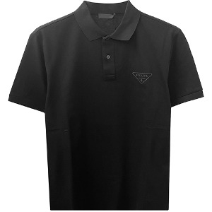 [프라다] SJN256 1V72 F0806 삼각 로고 폴로 티셔츠 블랙 남성 티셔츠 / TSH,PRADA